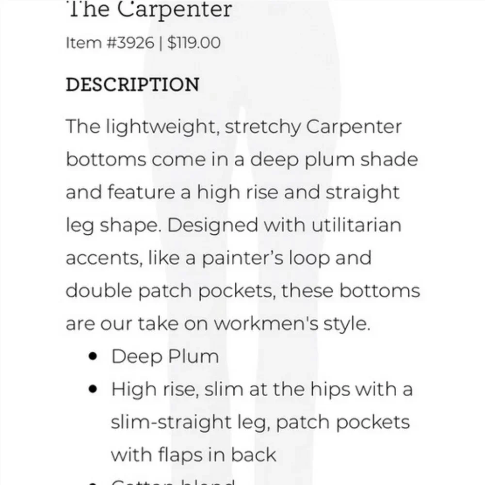 CAbi Carpenter Pants - Picture 10 of 14